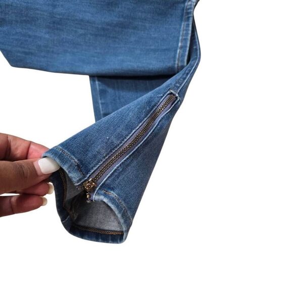 Madewell Roadtripper Jegging Jeans Women's 26 Blue Denim Mid-Rise Ankle Zip - Picture 3 of 7